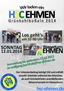 Grünkohlboßeln 2014